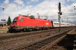 Hier steht IC Knigssee mit 1116 267-4 im Bahnhof Fulda am 24.07.2009