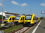 Drei HLB Alstom Lint am 13.05.16 in Fulda Bhf