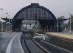 Die Bahnhofshalle von Gera Hbf wurde schon vor einigen Jahren umfassend rekonstruiert, jetzt sind auch die Bahnsteige fast fertig und man ist fr die Besucher der BUGA 2007 gerstet.