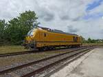 Bahnbau Gruppe, Siemens Vectron Dual Mode Light,  249 052-2 ( 9080 2249 052-2 D-DBBBG ) beim pausieren im Holzbahnhof Gera am 21.5.2026
