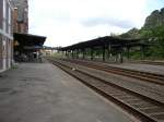 Hier ist der Gerolsteiner Bahnhof.