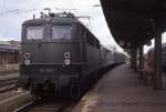 140605 mit N nach Friedberg am 6.7.1988 um 14.26 Uhr im Bahnhof Gießen.