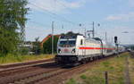 147 563 erreicht mit dem IC 2068 von Leipzig nach Karlsruhe am 22.06.19 den Bahnhof Jena-Göschwitz.