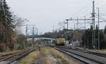 Blick vom Ende des Mitelbahnsteigs in Jena-Göschwitz Richtung Saalfeld (S).