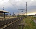 Westliches Gleisvorfeld in Gotha; 08.08.2010