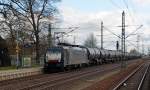 ES 64 F4 - 995 passierte mit einem Kesselwagenzug am 13.04.15 Gräfenhainichen Richtung Bitterfeld.