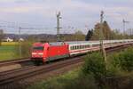 DB-Baureihe 101 047 zieht heute den EC 216 [Graz-München-Saarbrücken] und konnte ich zwischen Grafing & Kirchseeon  fotografieren.
