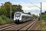 1442 304 (Bombardier Talent 2) der S-Bahn Mitteldeutschland (MDSB II | DB Regio Südost) als S 37252 (S2) von Leipzig-Stötteritz nach Dessau Hbf erreicht den Hp Greppin auf der Bahnstrecke