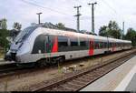 9442 114 (Bombardier Talent 2) von Abellio Rail Mitteldeutschland als RB 74678 (RB24) nach Jena-Göschwitz steht in ihrem Startbahnhof Großheringen auf Gleis 5.
[16.6.2018 | 19:05 Uhr]