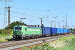 Kurz nachdem 41 1144 durch Großkorbetha fuhr kam 193 560  Güter müssen auf die Schiene  mit einem Containterzug durch Großkorbetha gen Weißenfels.