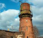 Ehemaliger Wasserturm im Bahnhof Grokorbetha; 16.02.2008