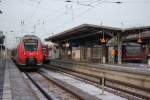 am 09.01.2016 waren 442 337-2,623 018-8 und 628 551-3 zu Gast im Bahnhof Güstrow.