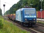 RBH 145 009 mit kurzem Brammenzug in Hämelerwald, 22.07.2025