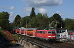 Am 06.09.2020 fuhr ich zur Fotostelle `Wetterblick´ um ein paar Loks der Baureihe 111 zu knippsen, dabei fuhr mir 111 095 mit dem RE4 nach Aachen Hbf vot die Kamera.
