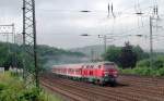 Die 218 139 durchfhrt HA-Hengstey mit voller Leistung Ri. Kassel. Der genaue Zielbahnhof war nicht auszumachen, da der Zug keine Wagenlauf-Schilder hatte.
Aufn. Juni 2006.