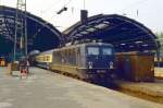 110 278 in Hagen Hbf. am 02.05.1989 mit Schnellzug nach Frankfurt