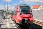 1442 602 (Bombardier Talent 2) der S-Bahn Mitteldeutschland (DB Regio Südost) als S 37738 (S7) nach Halle-Nietleben steht in ihrem Startbahnhof Halle(Saale)Hbf Gl.