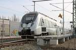 1442 120 der S-Bahn Mitteldeutschland als S 37731 (S7) von Halle-Nietleben steht am Endbahnhof Halle(Saale)Hbf Gl.