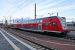 DABpbzfa mit Schublok 146 029 der Elbe-Saale-Bahn (DB Regio Südost) als RE 16205 (RE20) von Salzwedel bzw.