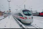 Nachschuss auf 411 262-9 (Tz 1162  Vaihingen an der Enz ) als verspäteter ICE 1631 (Linie 15) von Frankfurt(Main)Hbf nach Berlin Gesundbrunnen, der Halle(Saale)Hbf abweichend auf Gleis 9 erreicht. [17.3.2018 | 17:52 Uhr]