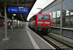 Wie  damals :  143 168-3 verbringt ihre Wendezeit in Halle(Saale)Hbf auf Gleis 1 – ehemals Gleis 1a.