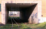 Unter den Bahngleisen am Hauptbahnhof von Halle - 

Der Kurztunnel f�r die Stra�enbahn und den �stlichen DB-Gleisen.

22.04.2026 (M)