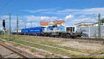 Neben den vielen DB-Cargo-Z�gen ist 4185 110-8  Olivia  (Vossloh DE 18) mit Tank-Containern der polnischen Silva LS sp. z o.o. ein echter Hingucker.
Hier passiert das Gespann den Bahnsteig 12/13 von Halle(Saale) in s�dlicher Richtung.

🧰 Netzwerkbahn Sachsen GmbH (NeS)
🕓 2.5.2025 | 14:25 Uhr