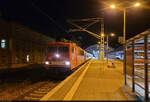 Ankunft im Heimatort:  155 273-6 (250 273-0) hat die Fahrg�ste des Sonderzugs zur Hanse Sail wieder nach Halle(Saale)Hbf gebracht und f�hrt von Gleis 8 aus noch weiter bis Leipzig Hbf.
