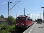 BR 115 336-0 bei der Einfahrt in Halle (Saale) Hbf, am 05.06.08.