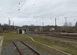 Ein Teil der Gleisanlagen am 01.02.2020 in Halle-Nietleben