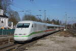 Durchfahrt ICE1 401 059-9 in Haltern am 26.02.2022 Richtung Recklinghausen .