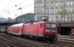112 168-0 schiebt RE 21475 von Lbeck Hbf nach Hamburg Hbf bei der Einfahrt in Hamburg Hbf am 10.05.2013