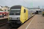 Hier steht die erst im April revisionierte ER20-011 in Diensten der NOB am 30.06.2014 mit ihrem Zug nach Westerland in Hamburg Altona.