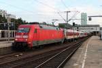 Am 12.08.2014 stand 101 088-3 mit dem CNL 479  Komet  (Hamburg Altona - Zürich HB) im Startbahnhof und wartet auf ihre Abfahrt.