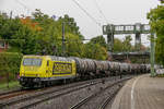 145 089-9  Zementaxi  mit Kesselzug in Hamburg Harburg, am 21.09.2018.