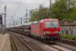 193 349 zieht einen gemischten Güterzug durch Hamburg Harburg, am 17.05.2019.
