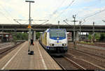 146 505-3 (ME 146-05)  Rotenburg (Wümme)  der Landesnahverkehrsgesellschaft Niedersachsen mbH (LNVG), vermietet an die metronom Eisenbahngesellschaft mbH, als verspätete RB 82881 (RB41) von