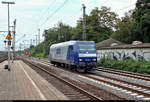 145 072-5 DB, vermietet an die RBH Logistics GmbH, als Tfzf durchfährt den Bahnhof Hamburg-Harburg Richtung Hamburg-Unterelbe.