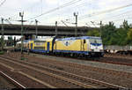 Nachschuss auf 146 535-0 der Landesnahverkehrsgesellschaft Niedersachsen mbH (LNVG), vermietet an die metronom Eisenbahngesellschaft mbH, als RB 81928 (RB41) von Bremen Hbf nach Hamburg Hbf, die den
