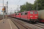 Mit dem leeren Erzzug (Beddingen VPS - Hamburg Hansaport) fuhr am Abend des 18.07.2019 die Rpool/DBC 151 113-8 zusammen mit der Rpool/DBC 151 116-1 durch den Bahnhof von Hamburg Harburg in Richtung