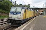 Nachschuss auf LNVG/start 246 009-5, als diese am Vormittag des 19.07.2019 mit ihrem RE 5 (Hamburg Hbf - Cuxhaven) auf Gleis 6 in Hamburg Harburg stand und auf ihre Ausfahrt wartete.
