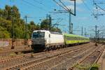 193 937 mit Flixtrain in Hamburg Harburg, August 2025.