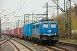 EGP 140 627-1 mit Containerzug in Hamburg Harburg, April 2026.