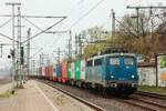 EGP 139 285-1 mit Containerzug in Hamburg Harburg, April 2026.
