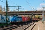 EGP 140 678-4 mit Containerzug in Hamburg Harburg, April 2026.