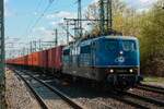 EGP 151 085-8 mit Containerzug in Hamburg Harburg, April 2026.