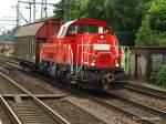 261 034 fuhr mit einen schiebewandwagen am 18.06.13 durch harburg