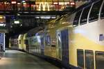 Am frühen Morgen des 04.09.2017 steht ein Metronom nach Lüneburg im Hauptbahnhof Hamburg.