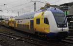 Hier ME81515 von Hamburg Hbf. nach Cuxhaven, bei der Einfahrt am 11.10.2011 in Hamburg Hbf. 