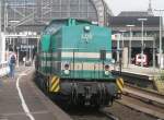 Hier 203 127-6 mit einem Schwellenzug, dieser Zug stand am 16.8.2009 in Hamburg Hbf.
